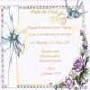 Vintage Bow Wedding Invitation